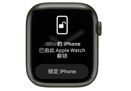 武宣苹果手机维修分享用 AppleWatch 解锁配备面容 ID 的 iPhone方法 