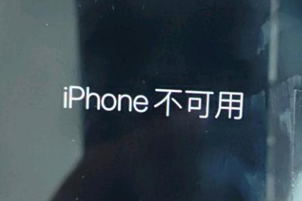 武宣苹果服务网点分享锁屏界面显示“iPhone 不可用”如何解决 